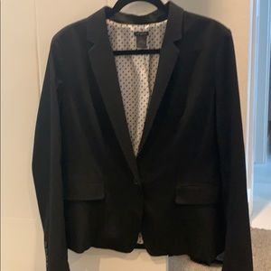 Black Ann Taylor One Button Suit Jacket